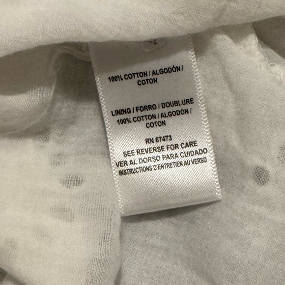 Boho style White Cotton Eyelet Tiered Midi Sun Dress Tie Shoulder Pullover - Picture 7 of 9